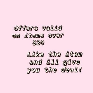 OFFERS!!!! Simply like the item!!